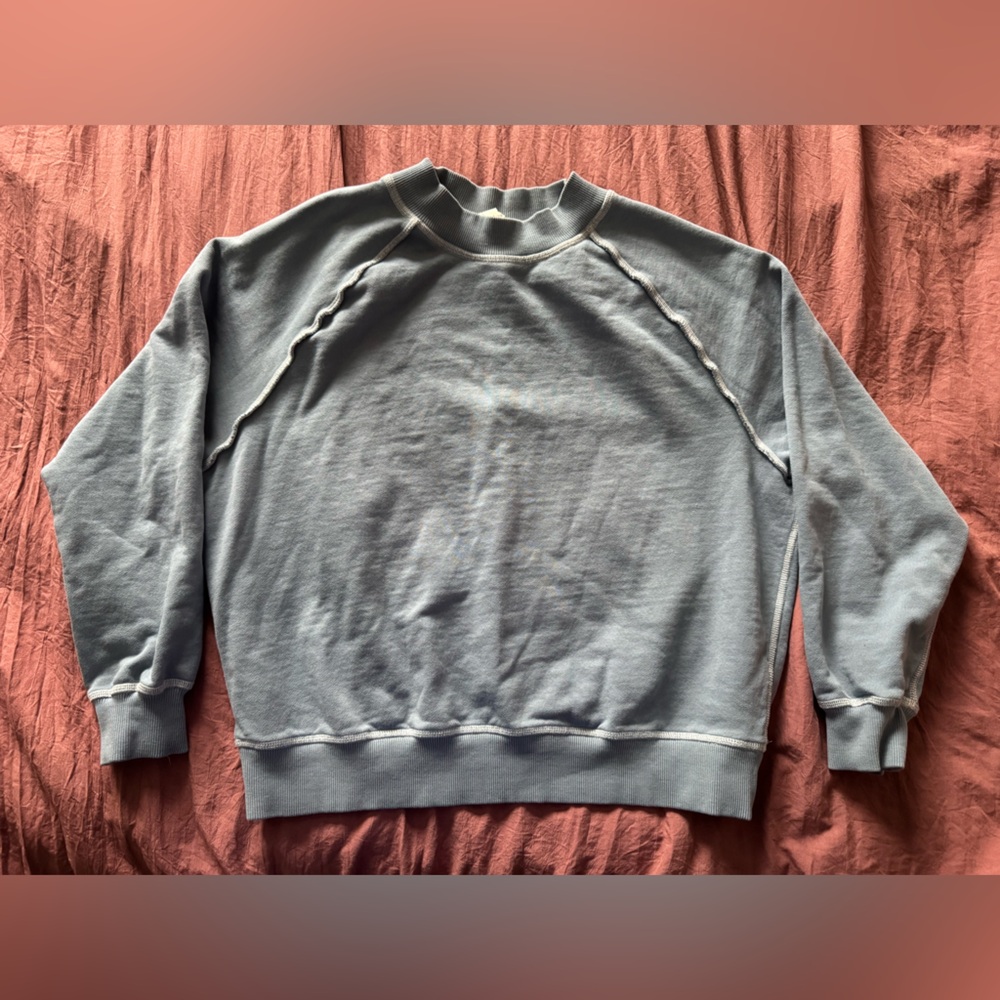 H&M Sport Blue Crewneck Top